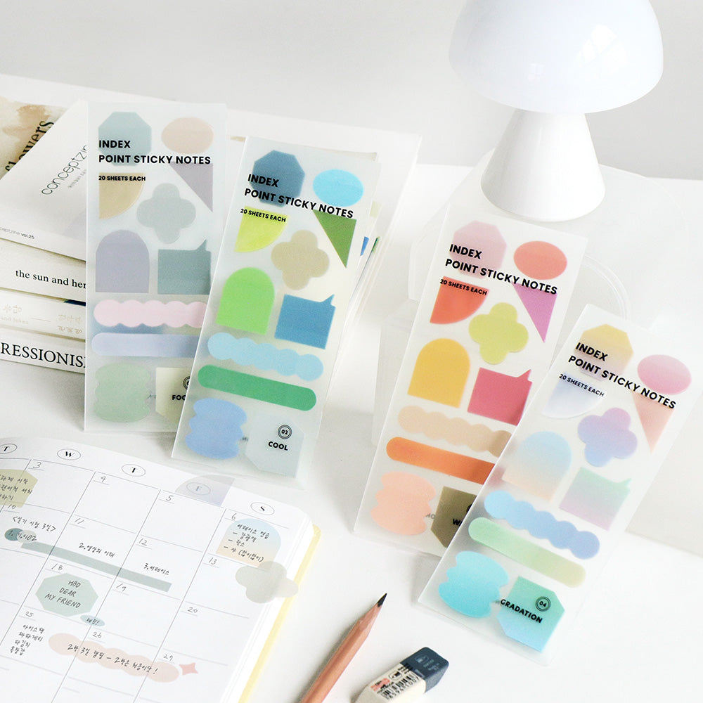 Iconic Index Point Sticky Notes - The Journal Shop