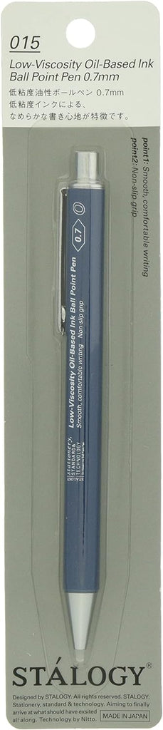 Stalogy Ballpoint Pen in blue, in retail packaging.