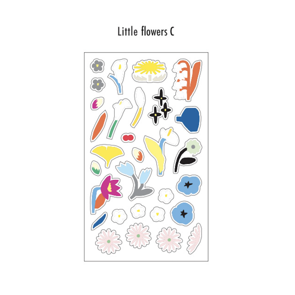 Livework Little Things Stickers [Little Flowers] - The Journal Shop