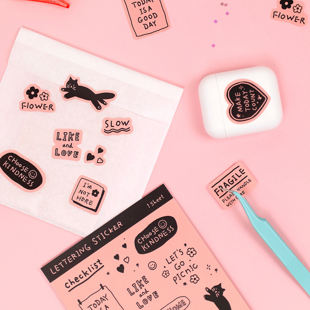 Paperian Lettering Stickers [Hand Drawn Design] - The Journal Shop