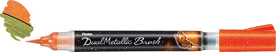 Pentel Dual Metallic Brush Pen - The Journal Shop