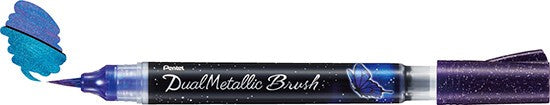 Pentel Dual Metallic Brush Pen - The Journal Shop