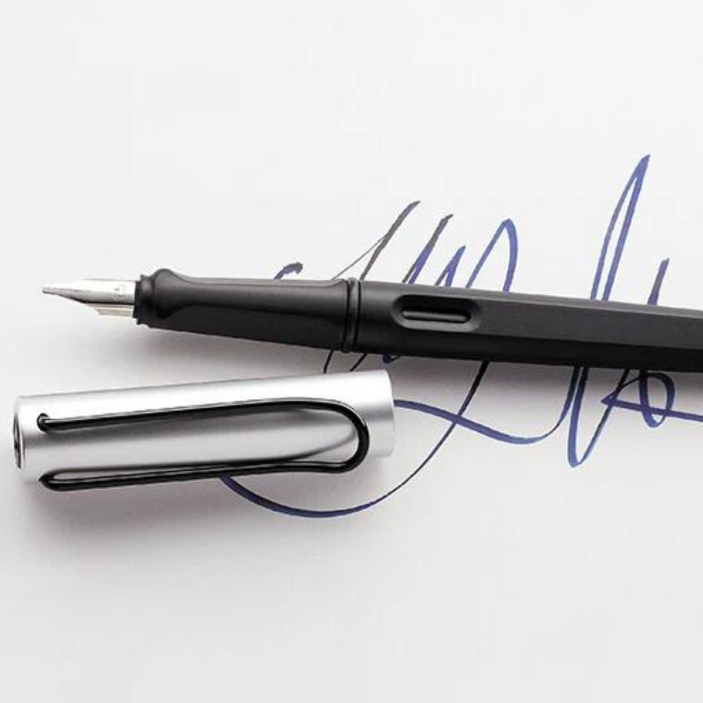 LAMY Joy Aluminium Calligraphy Pen Black - fitted with an italic calligraphy nib for joyful expression and writing