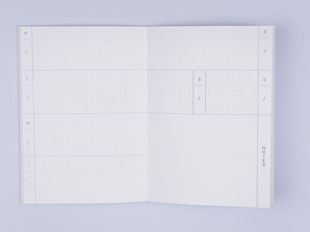 The Completist Brush Check No.2 Pocket Undated Weekly Planner - The Journal Shop