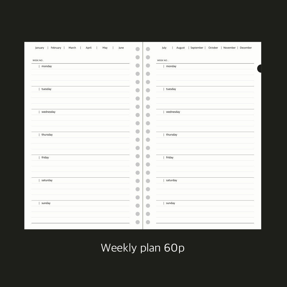 Paperian Archive Undated Weekly Planner - The Journal Shop