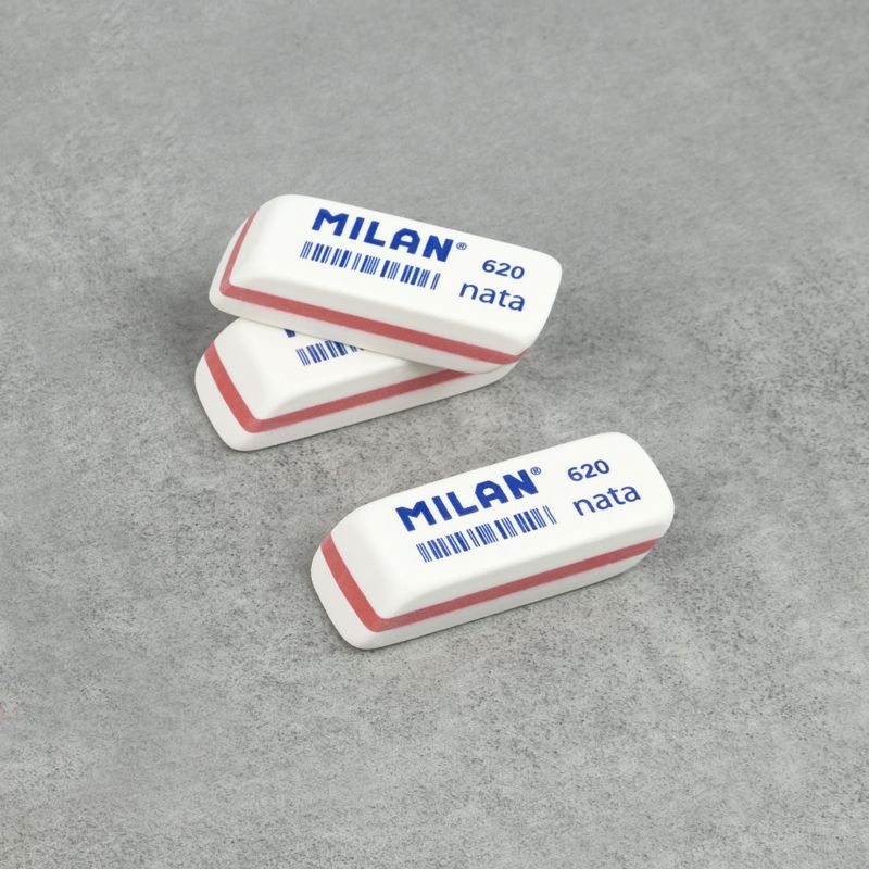 Milan 2 x Bevelled nata® Erasers 620 - The Journal Shop