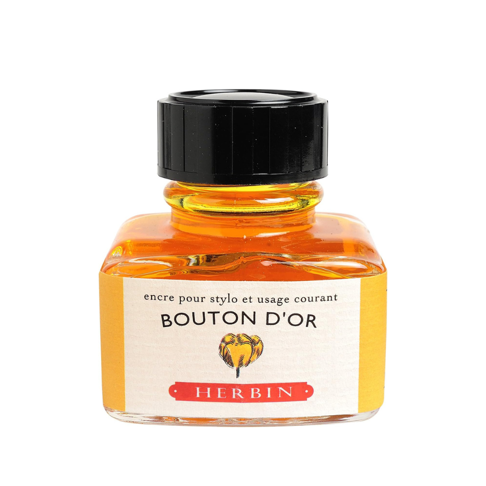 J Herbin Fountain Pen Ink [Bouton d'Or] - The Journal Shop
