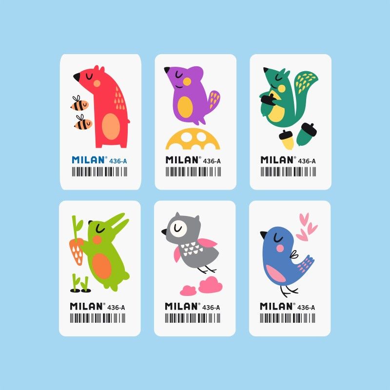 MILAN 36 Synthetic Erasers 436A - The Journal Shop