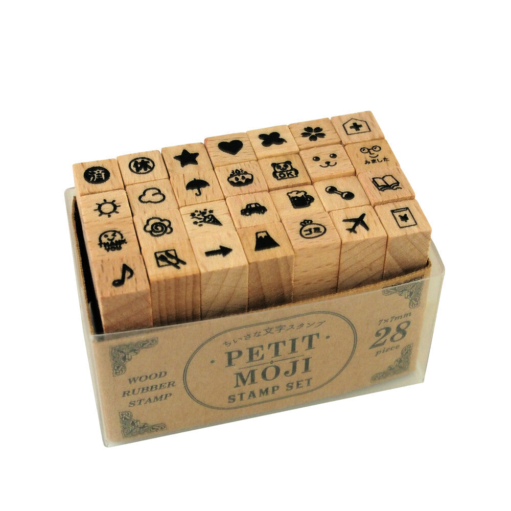 Kodomo No Kao Petit Moji Stamp Sets – Small (Alphabet, Numbers
