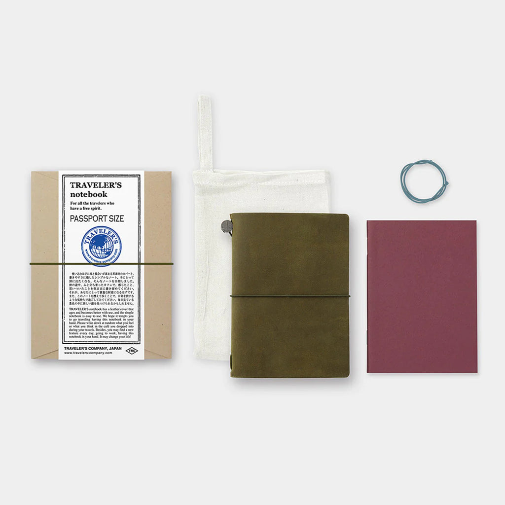 TRAVELER'S Company Passport Notebook Olive - The Journal Shop