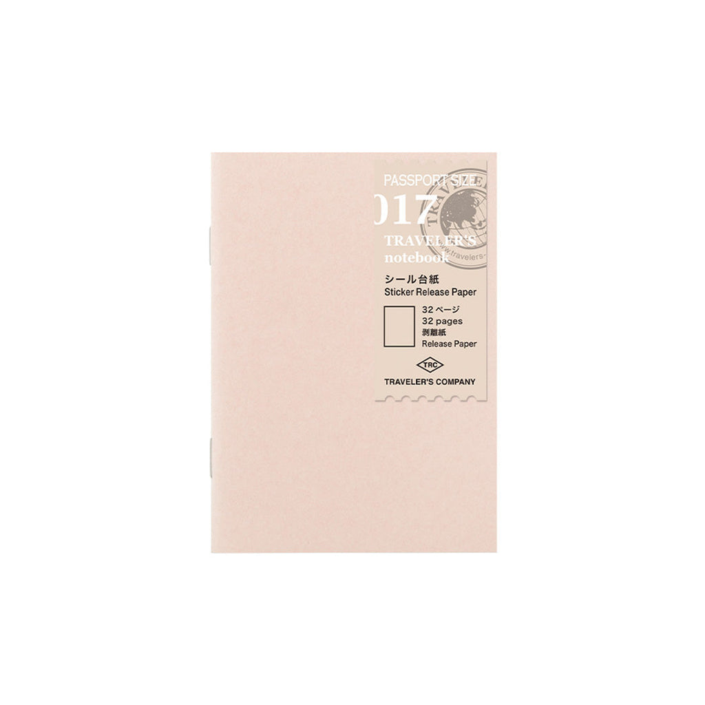 TRAVELER'S Notebook Passport Size Sticker Release Paper Refill 017 - The Journal Shop