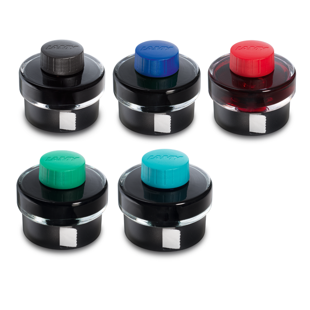 LAMY T52 Fountain Pen Ink 50ml – Refillable Bottle with Blotting Paper