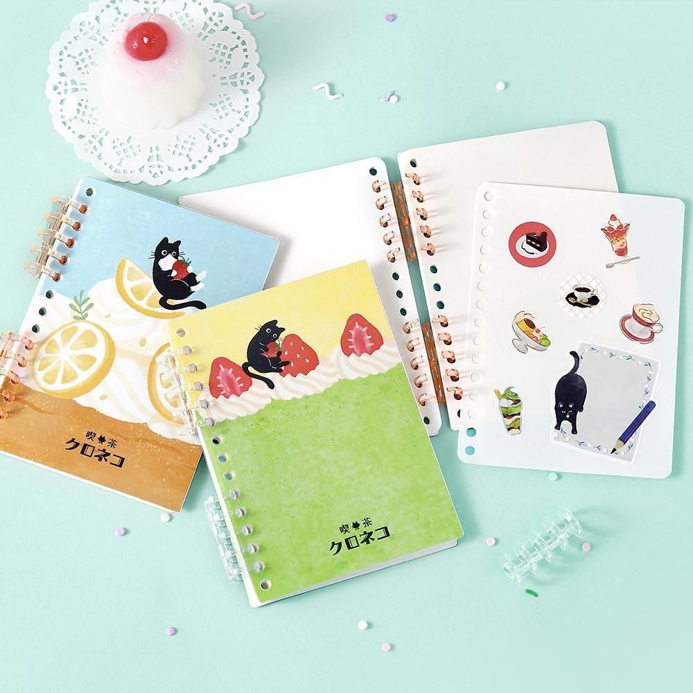 Lemon Sticker Sheets BGM Kissa à la Mode Sticker Book A6 | 48 Release Paper Pages