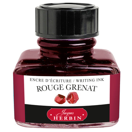 J Herbin Ink for Fountain and Rollerball Pens (30ml) - Garnet Red - The Journal Shop