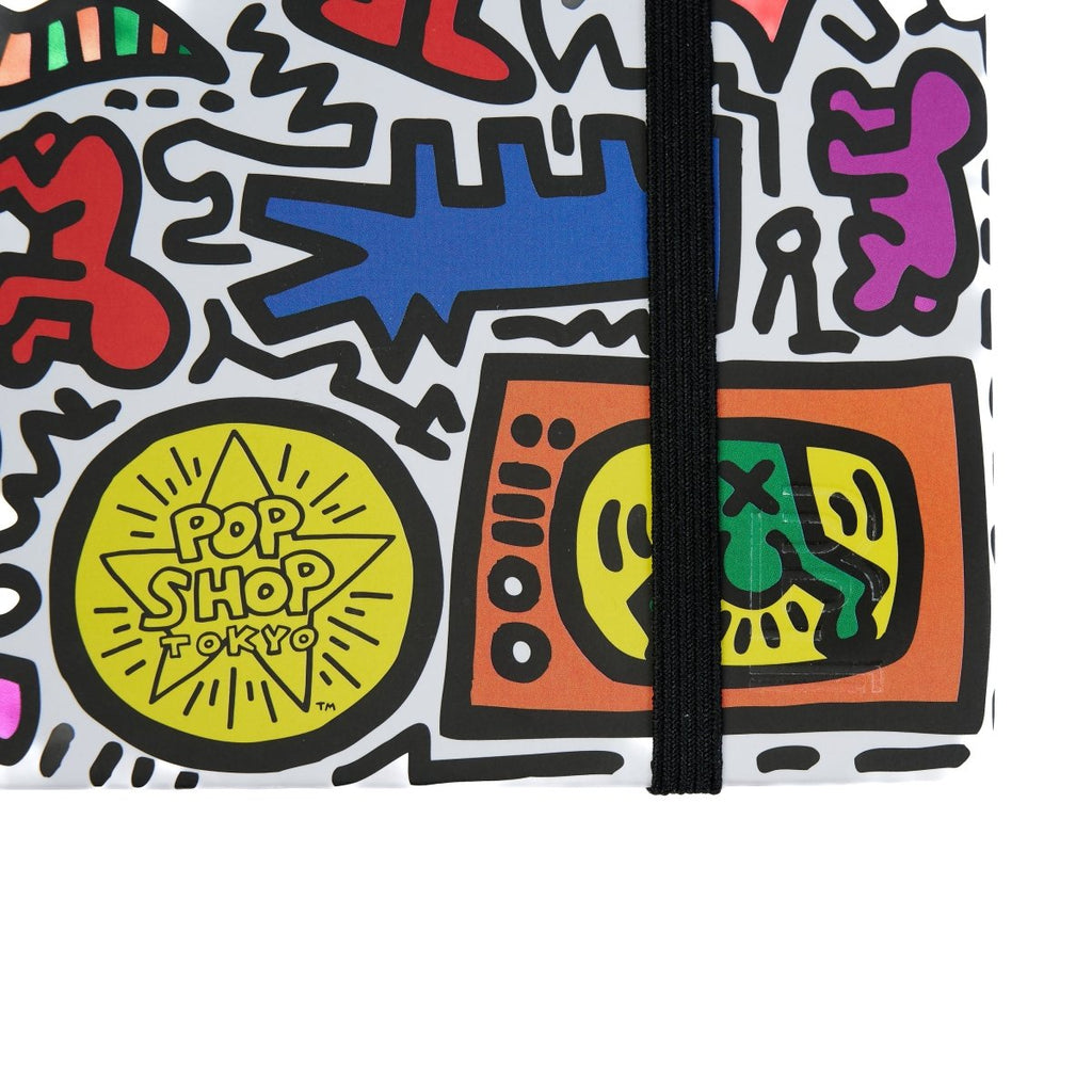 The Journal Shop - Blackwing Volume 292 Notebook Keith Haring Tokyo Pop-Shop edition close-up of front cover with vibrant pop art.