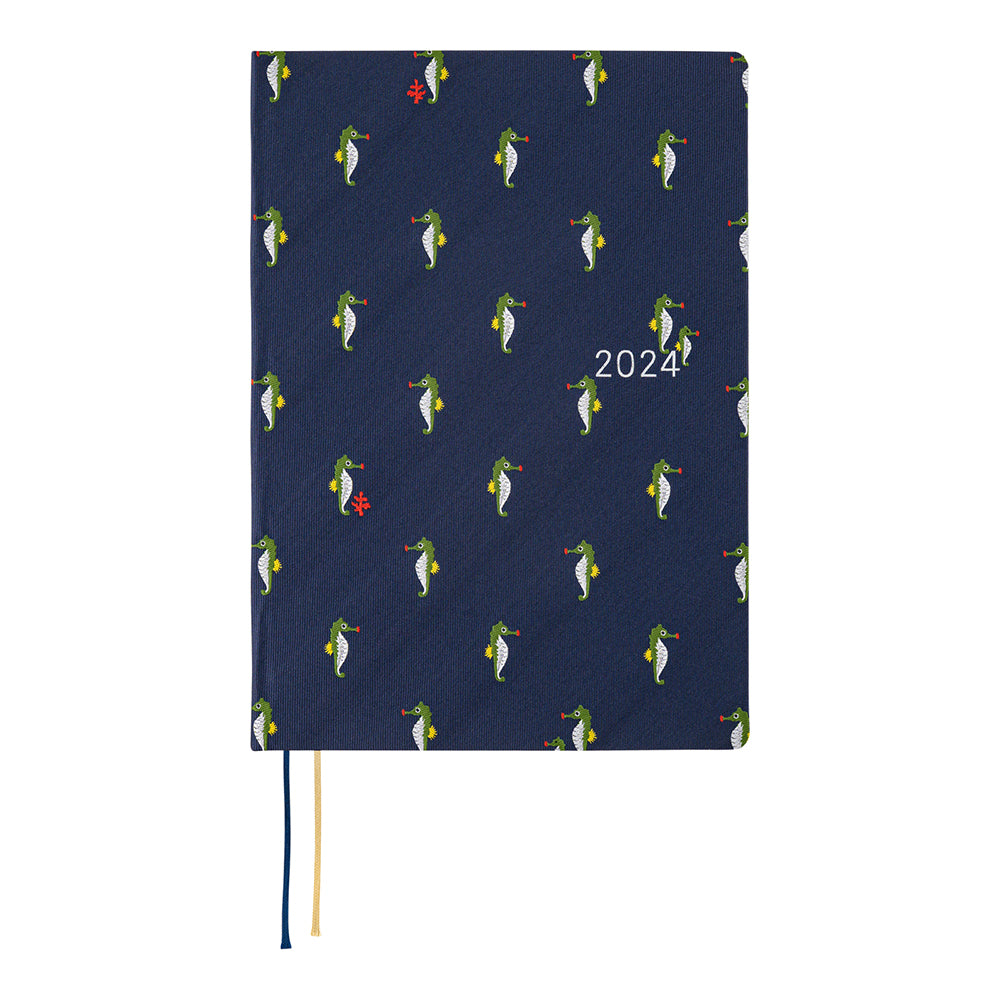Hobonochi 2024 A5 HON Diary Bow & Tie: Tiny Dragons [ENG] - The Journal Shop