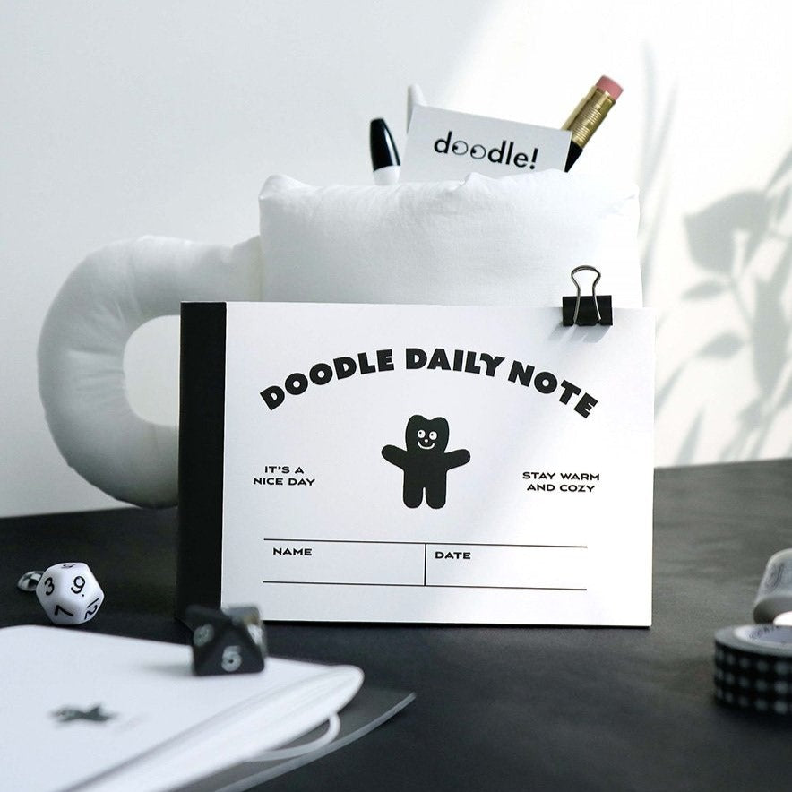 Iconic Doodle Daily Note - White Bear