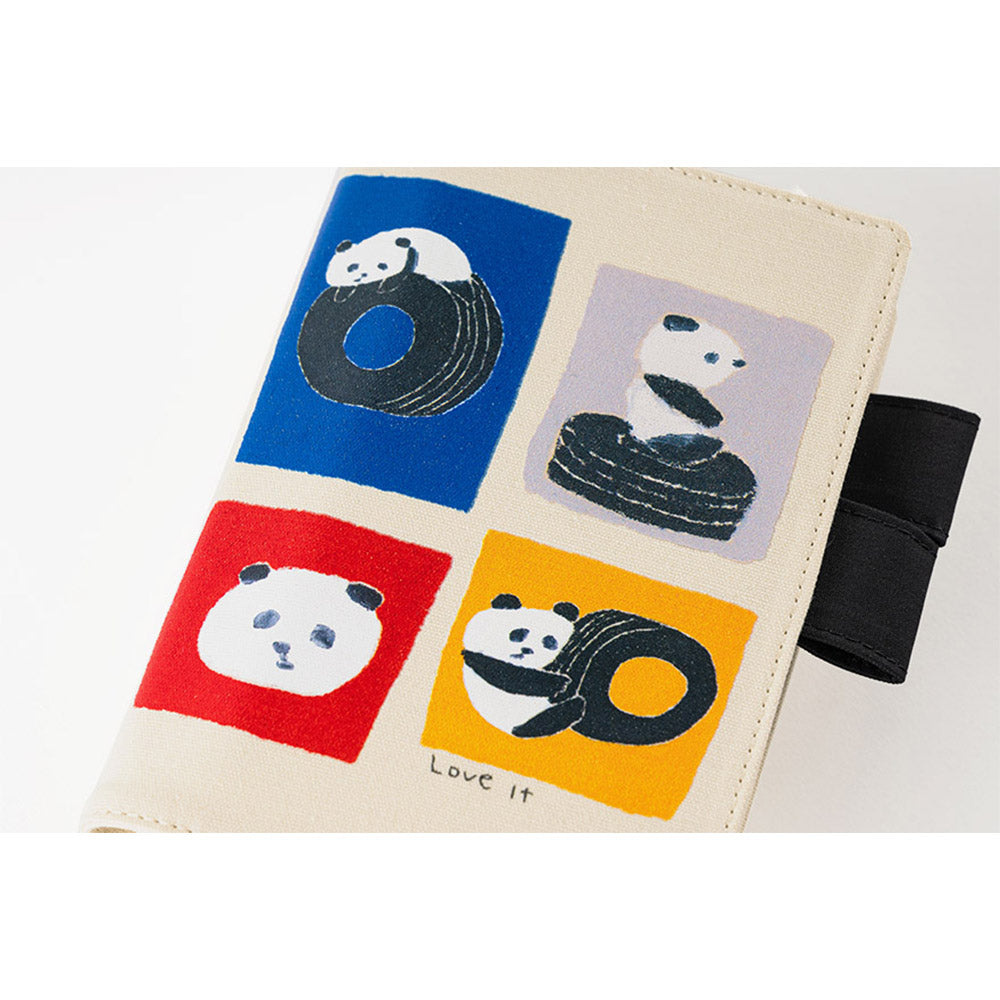 Hobonichi 2024 A6 Planner Cover [Jin Kitamura 'Love it' Panda] - The Journal Shop