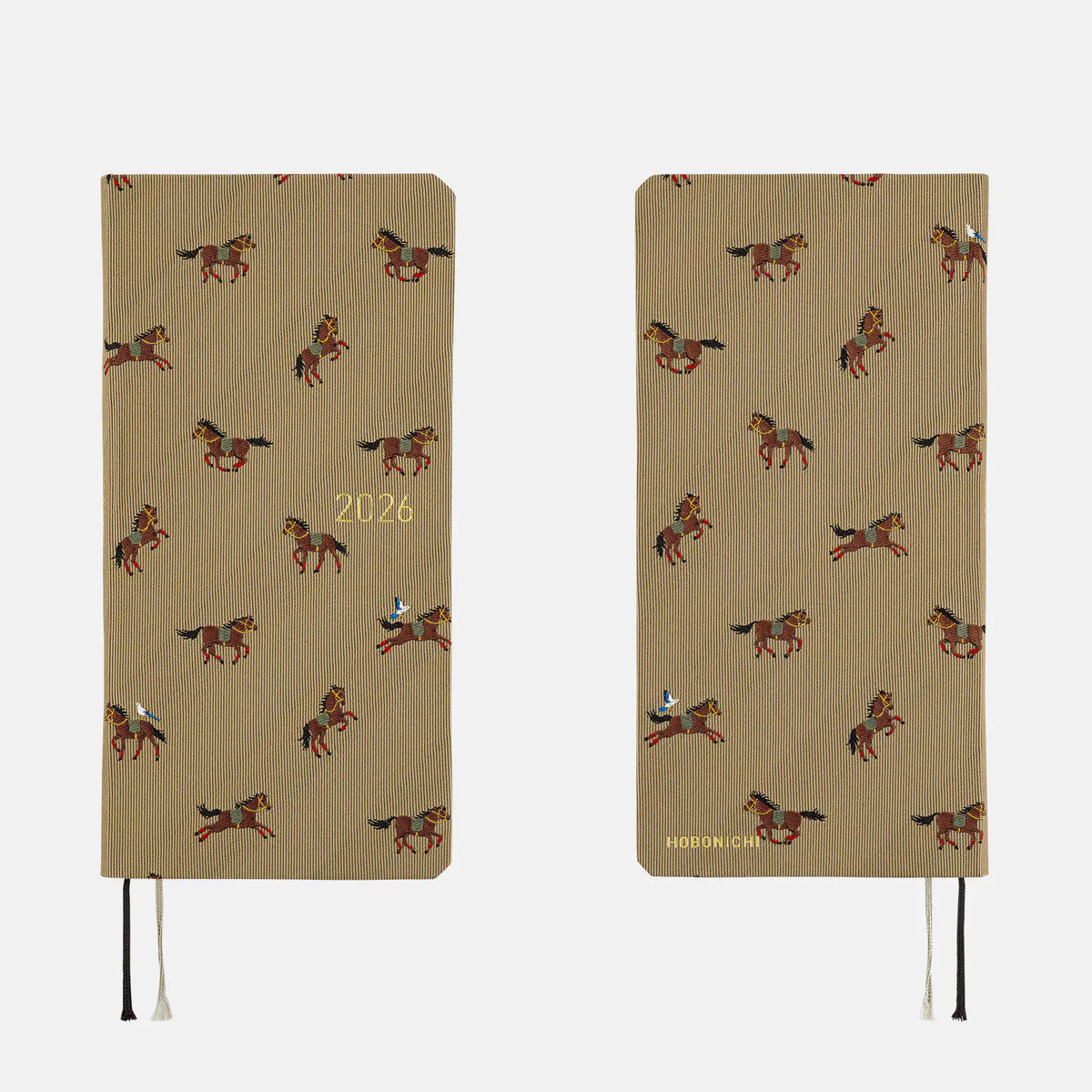 Hobonichi 2026 Weeks MEGA ENG – Hobonichi Bow & Tie: Galloping Horses | Techo Planner