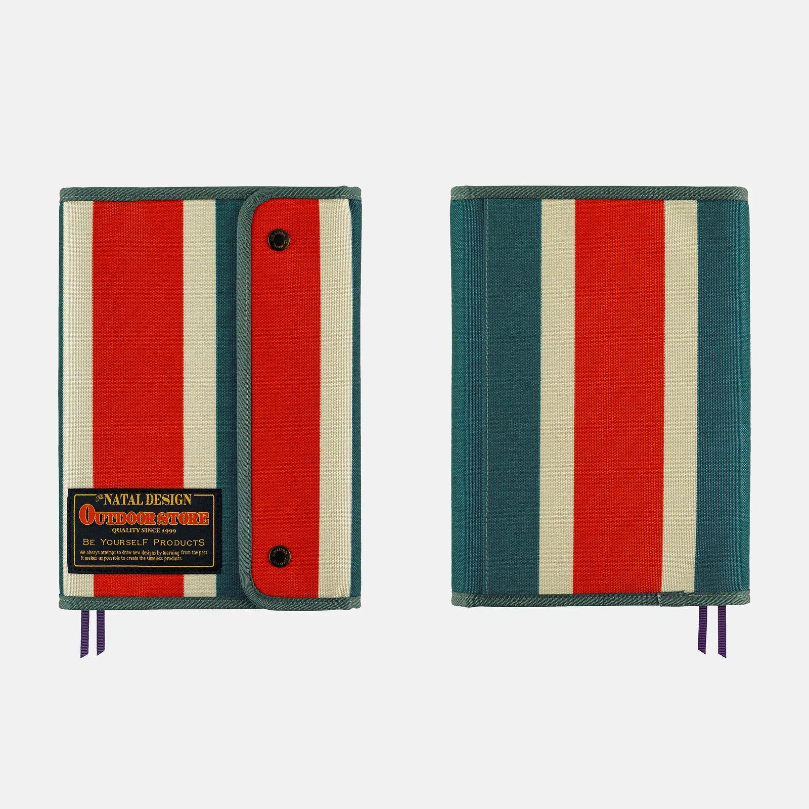 BONBONERO × NATAL DESIGN ND ver. Hobonichi 2027 A5 Cousin Cover: Natal Design Retro Stripe