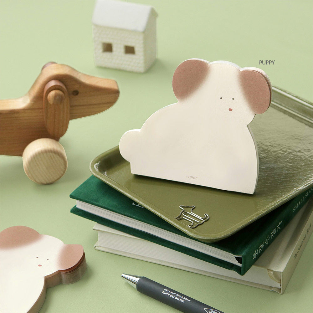 The Journal Shop - Iconic Animal Memo Pad dog shaped memo pads.