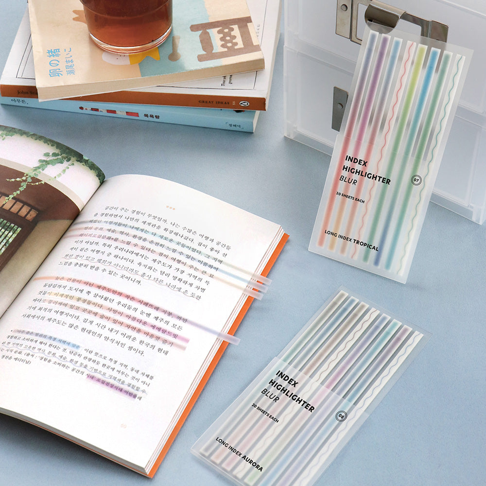 Iconic Blur Index Sticky Notes - Long