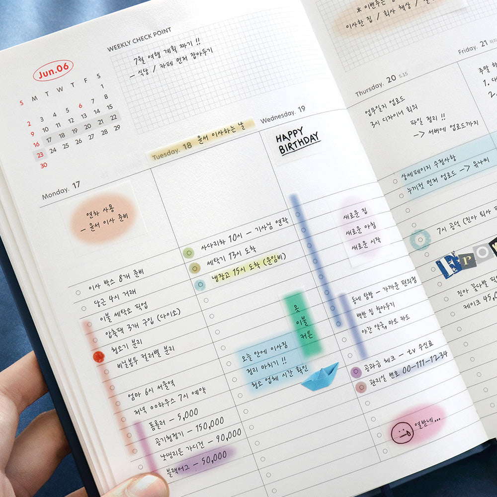 Iconic Blur Index Sticky Notes - Short