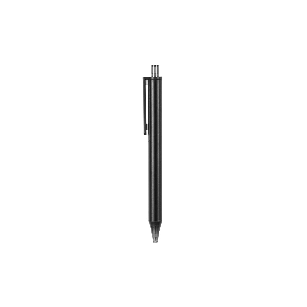 Kaco Pure ballpoint pen in matte black with a minimalist cylindrical design.