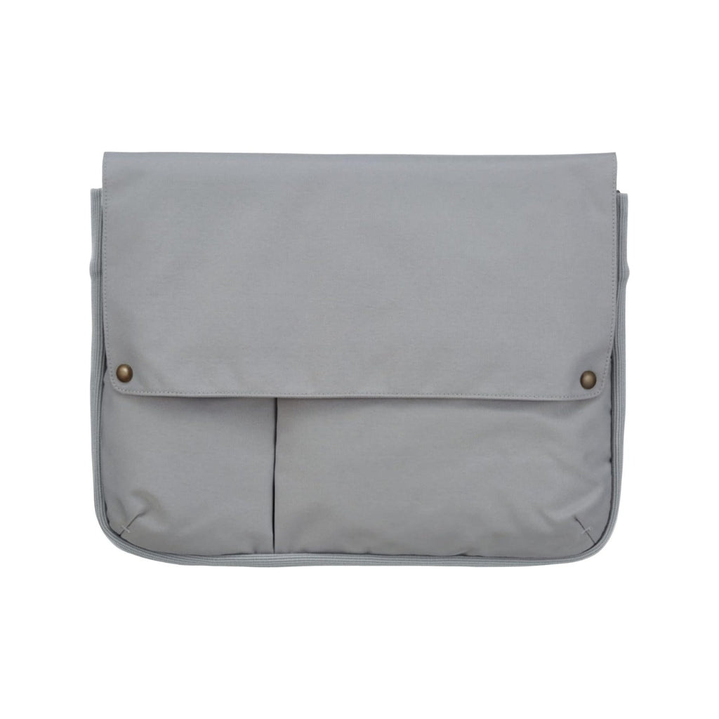 Kokuyo Bizrack Bag-in-Bag in horizontal ash grey displayed upright on a white background.
