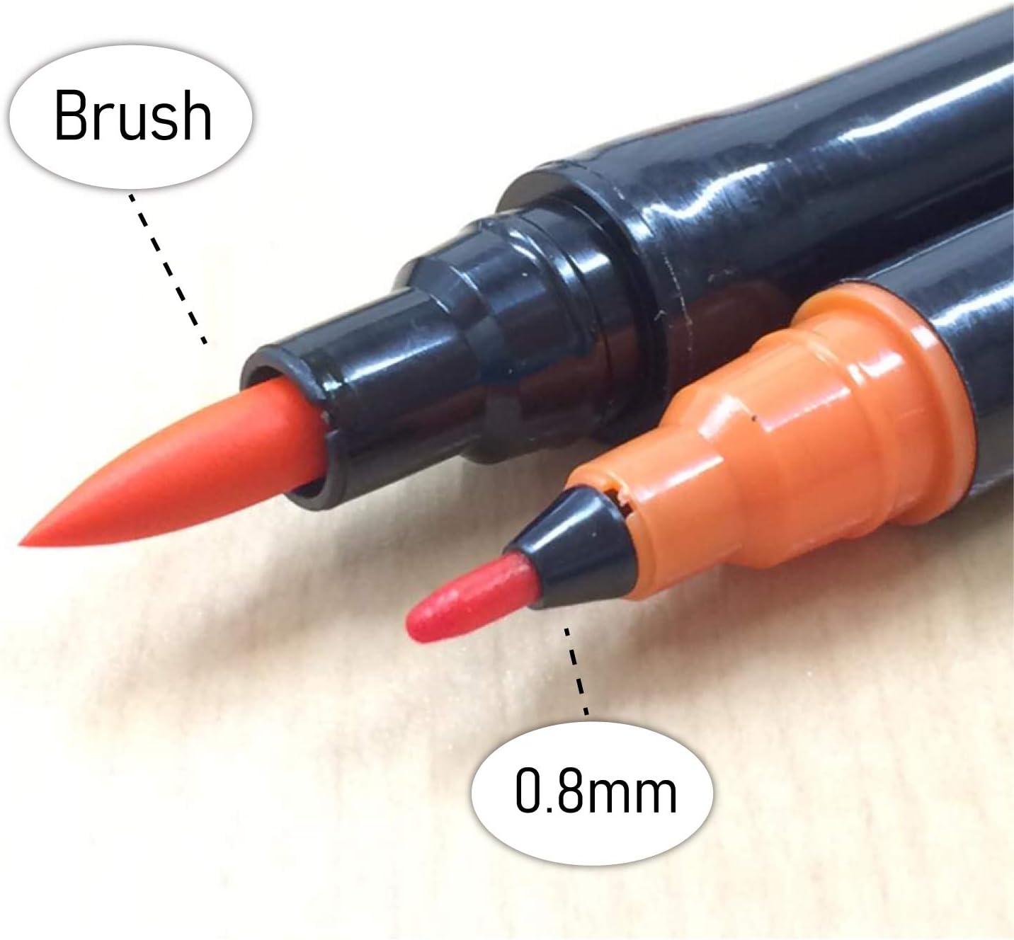 ZIG Art en Graphic Twin Tip Borstel Marker Pen 260 Diep Rood ZIG Art en Graphic Twin Tip Borstel Marker Pen 260 Diep Rood