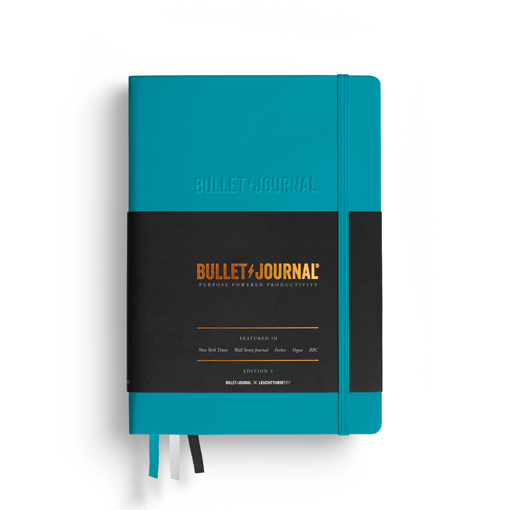Leuchtturm1917 Bullet Journal Edition 2 notebook in turquoise shown from the front