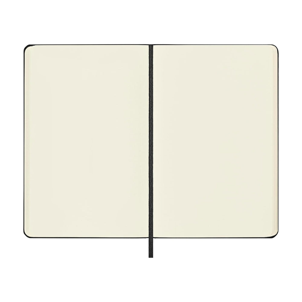 The Moleskine Professional Art Sketchbook medium, black hardcover, highlighting has a durable binding and classic design.