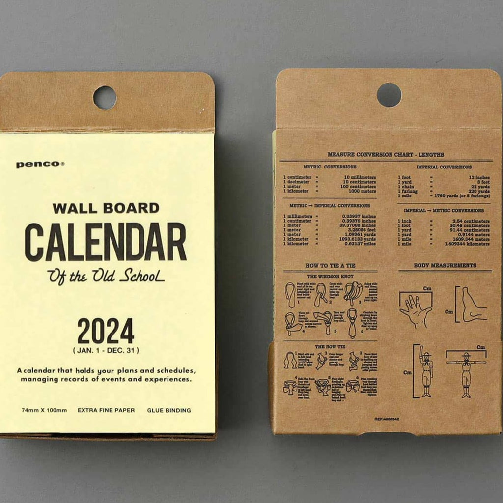 Hightide Penco 2024 Calendar Memo Block - The Journal Shop