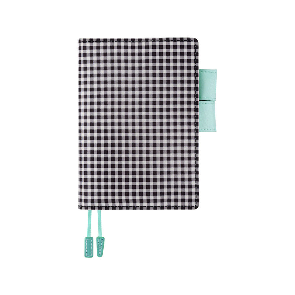 Hobonichi 2024 A6 Planner Cover [Gingham Black] - The Journal Shop
