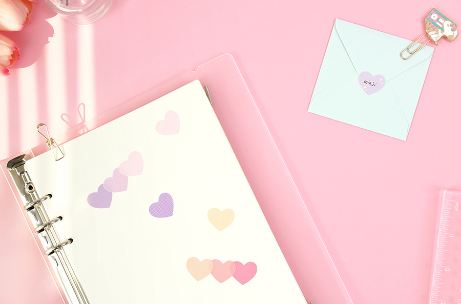 Paperian Colour Palette Stickers - Heart - The Journal Shop