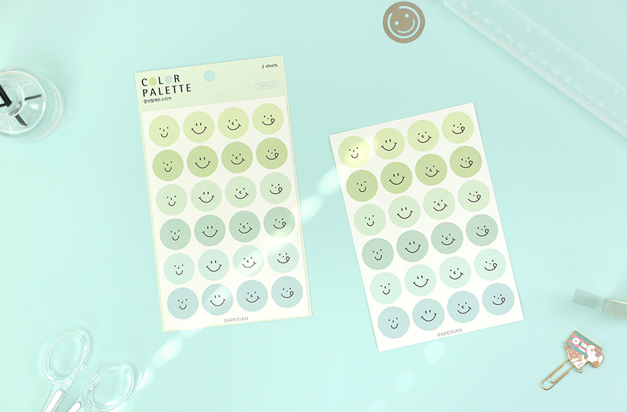 Paperian Colour Palette Stickers - Smile - The Journal Shop