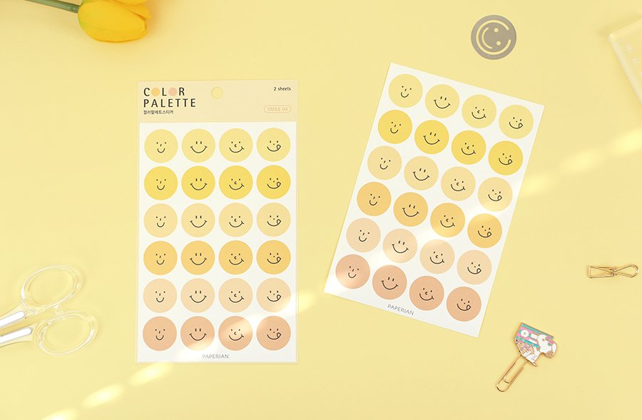 Paperian Colour Palette Stickers - Smile - The Journal Shop