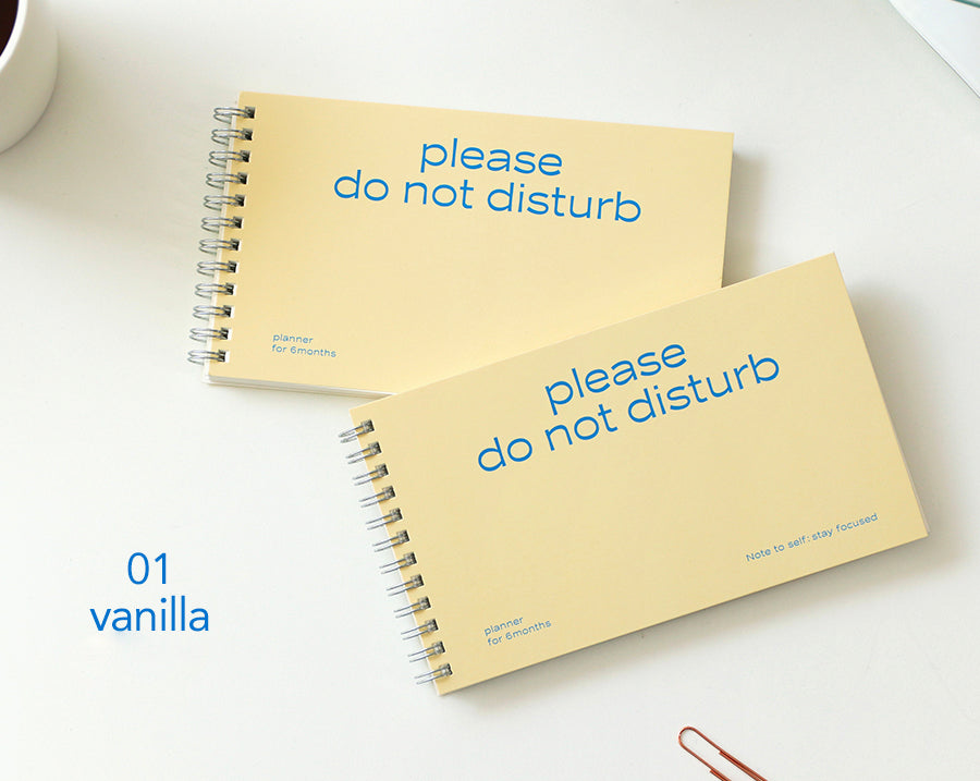 Paperian Do Not Disturb 6 Month Planner - The Journal Shop