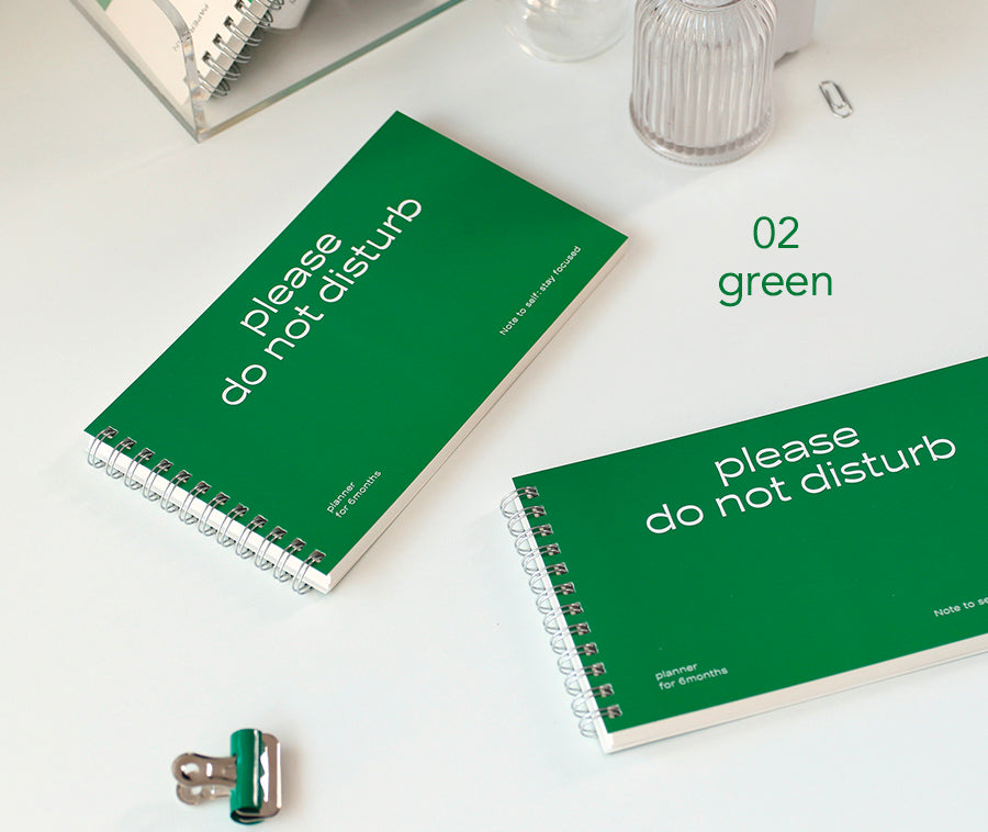 Paperian Do Not Disturb 6 Month Planner - The Journal Shop