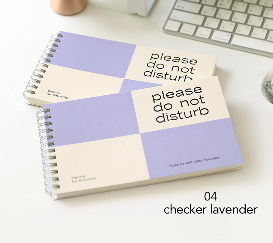 Paperian Do Not Disturb 6 Month Planner - The Journal Shop