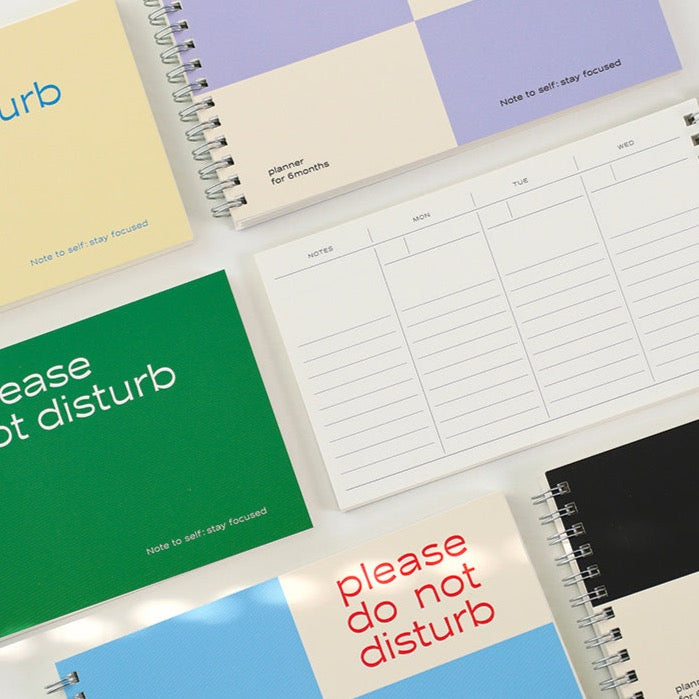 Paperian Do Not Disturb 6 Month Planner