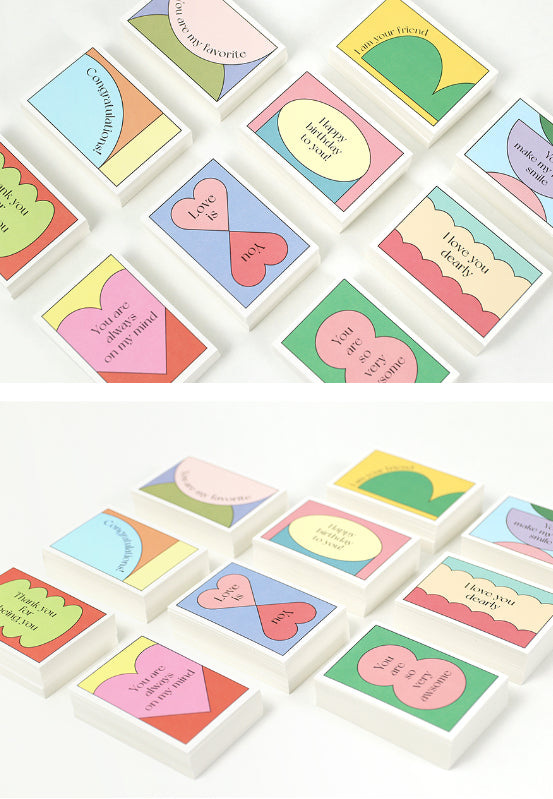 Card Paper Nation Message Paperian Kind Message Card Set | Tiny Cards with Big Hearts