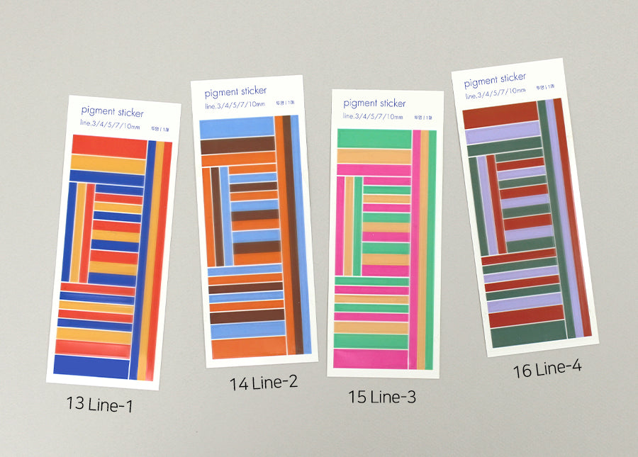 Paperian Pigment Sticker Transparent (Various Designs) - The Journal Shop