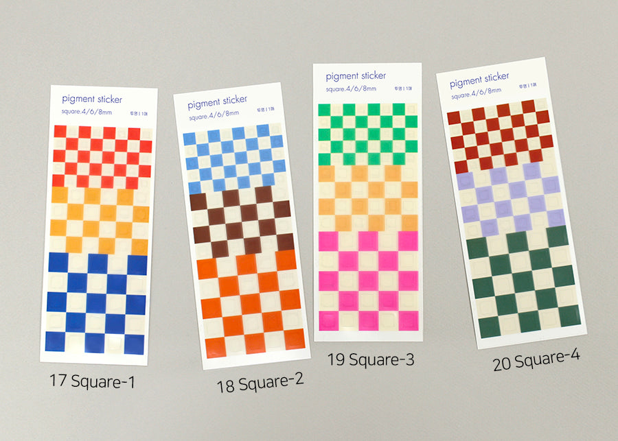 Paperian Pigment Sticker Transparent (Various Designs) - The Journal Shop