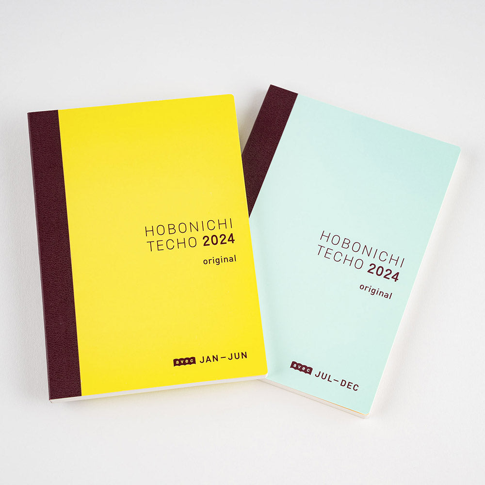 Hobonichi 2024 Japanese Original Avec Books A6 [6 Month x 2 Book Set] - The Journal Shop