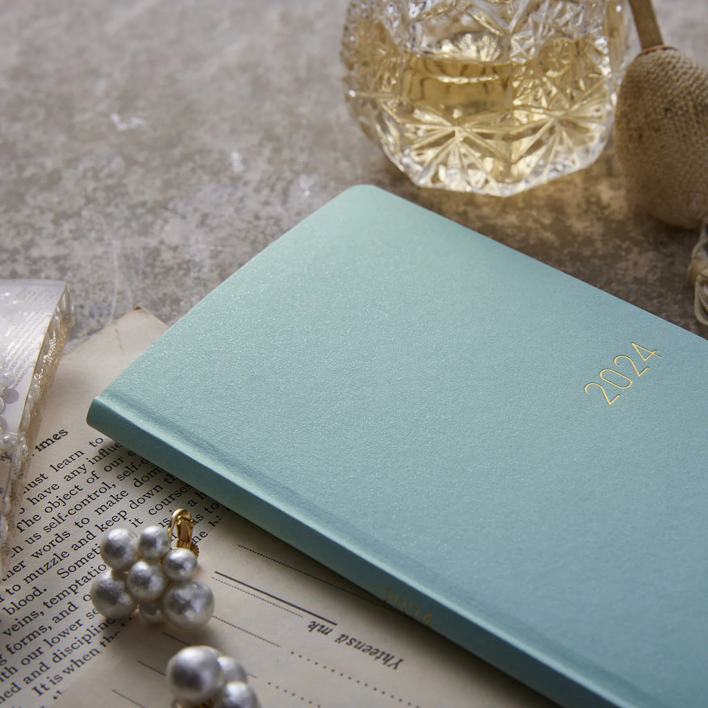Hobonichi Weeks Japanese Edition April 2024 Start [Paper Series: Pale Blue-Green] - The Journal Shop