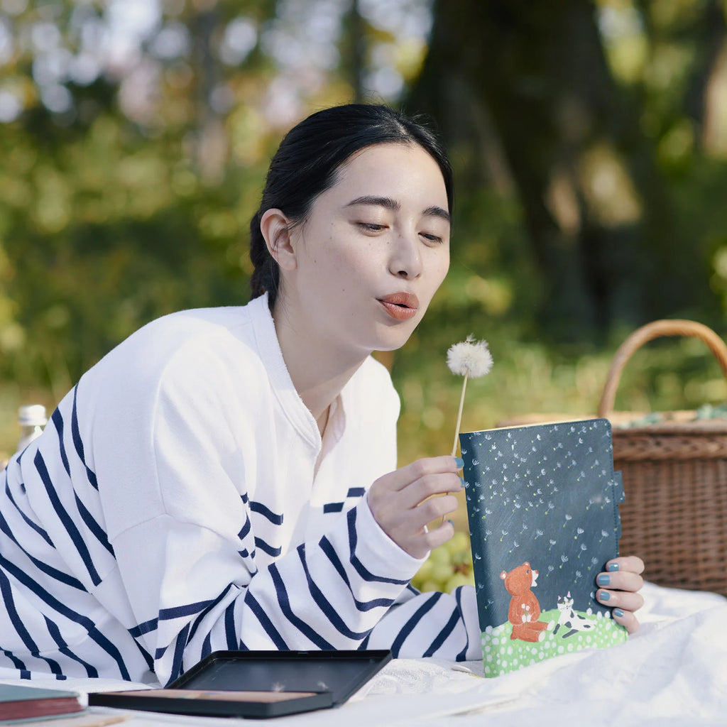 Hobonichi 2024 A5 Planner Cover [Keiko Shibata Gentle breeze in a dandelion field] - The Journal Shop