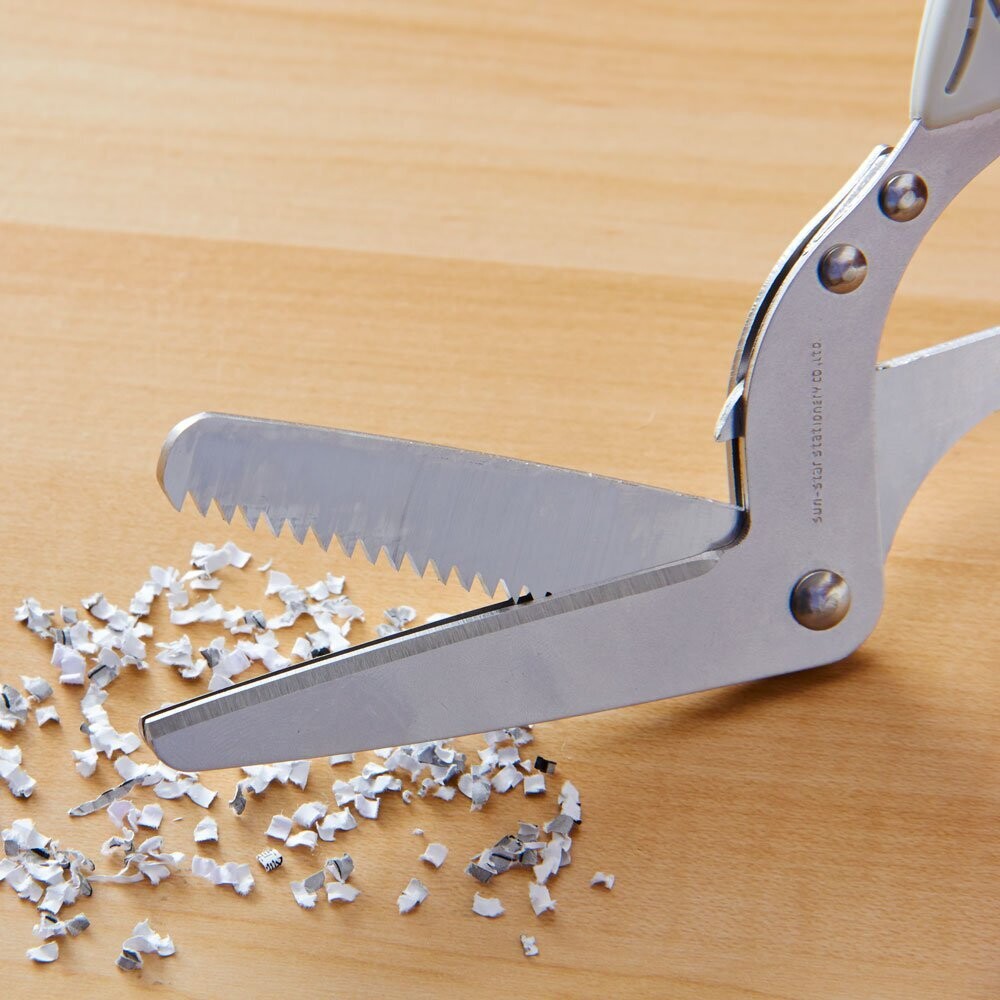Sun‑Star Triple Blade Shredder Scissors – Compact Privacy Tool