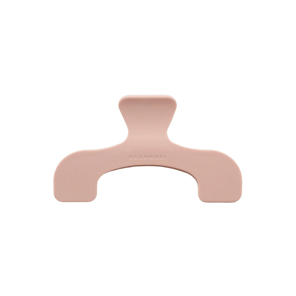 Sun-Star Ukanmuri Clip in peach beige displayed on a plain white background.