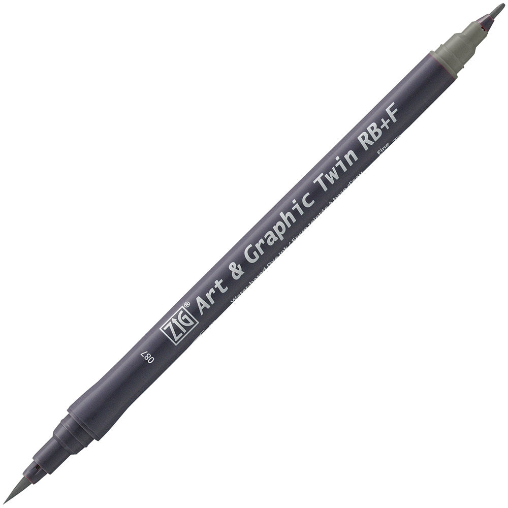 Kuretake ZIG Art & Graphic Twin-Tip RB & F (Brush Pen + Fine Point Marker) [80 colours] - The Journal Shop